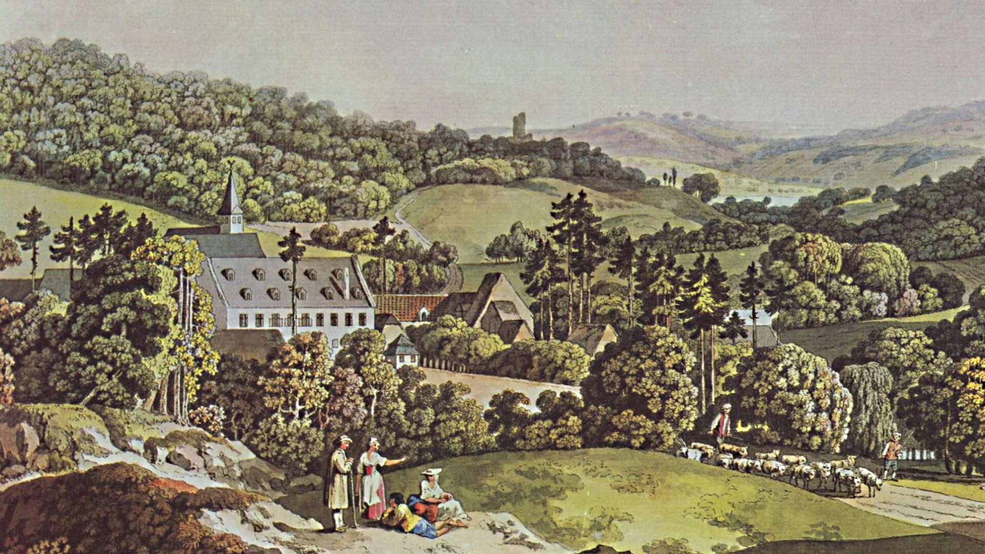 Kloster Marienforst bei Bad Godesberg, Bonn / Johann Andreas Ziegler 1792