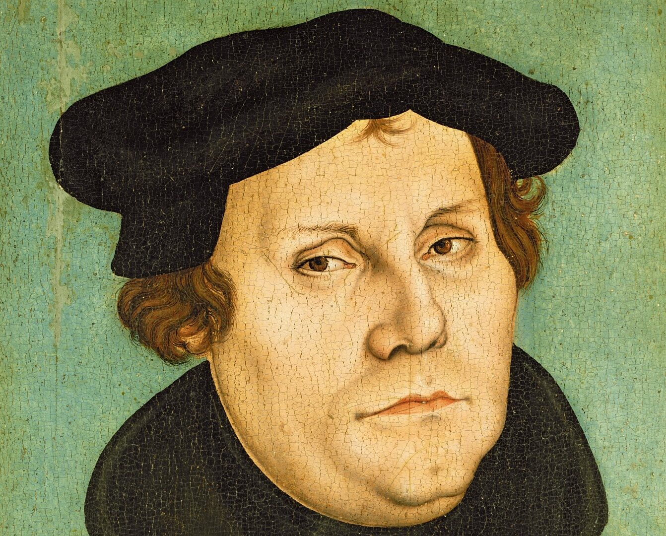 Martin Luther, Ölgemälde von Lucas Cranach dem Älteren (1472–1553); Schlossmuseum Weimar