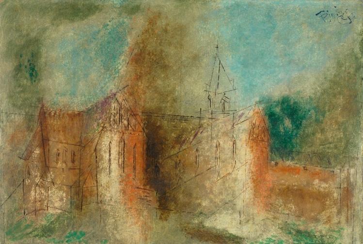 Lyonel Feininger, Cathedral Cammin, 1942, Öl auf Leinwand